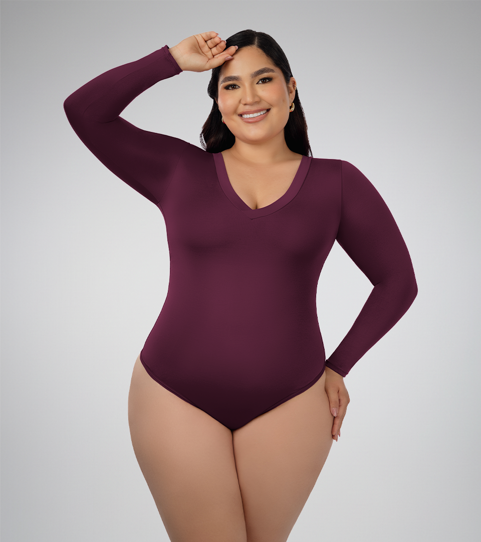 Body Control Escote En V ⭐ Uva Plus