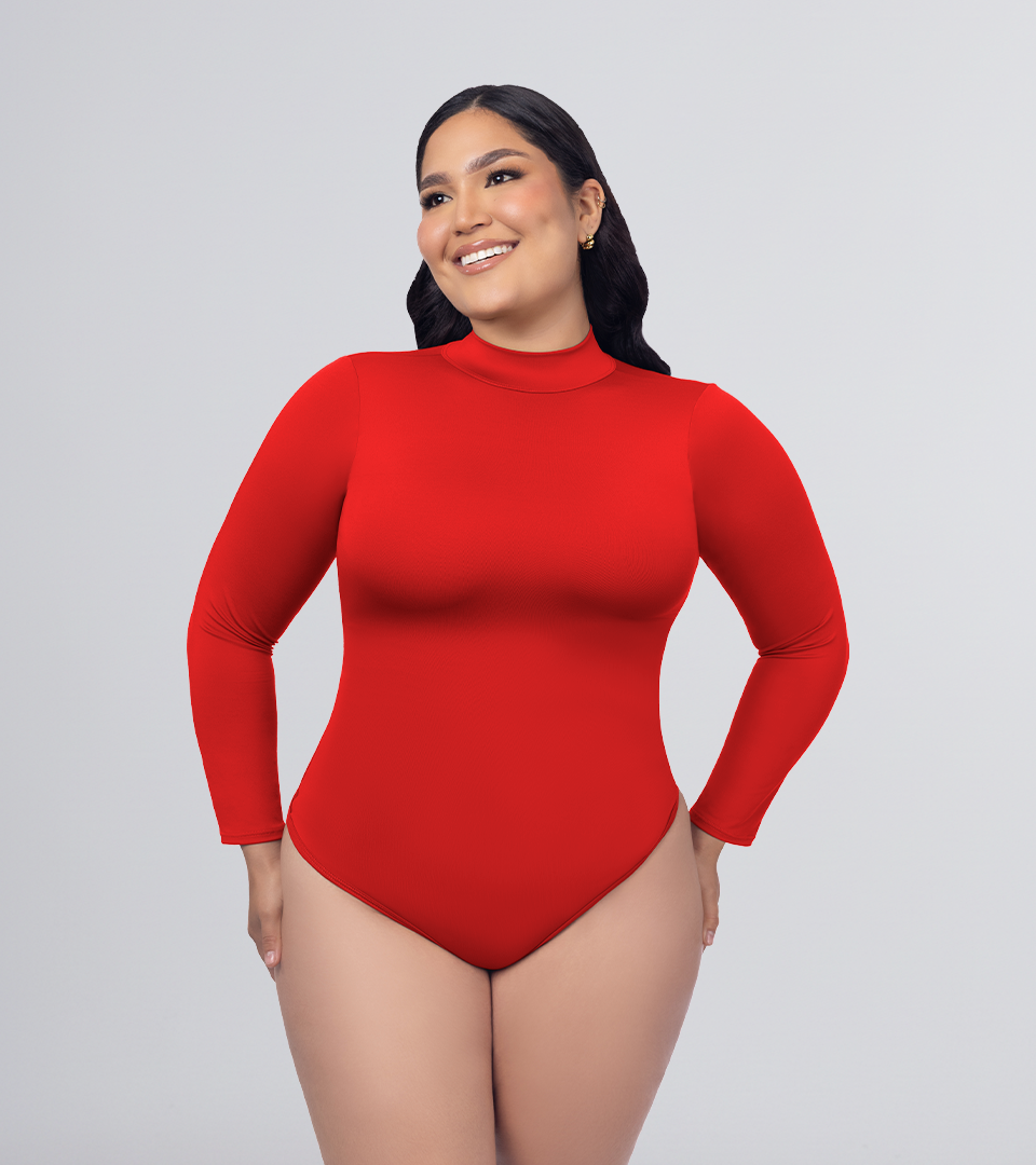 Body Control Cuello Alto ⭐ Rojo Plus