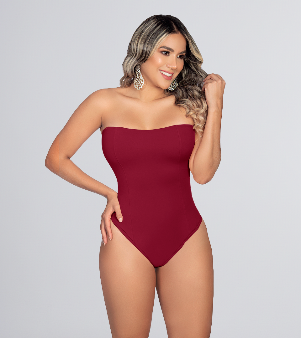 Body Control Strapless Vinotinto