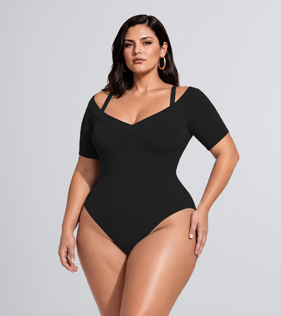 Body Control MNG Con Tiras ⭐ Negro Plus
