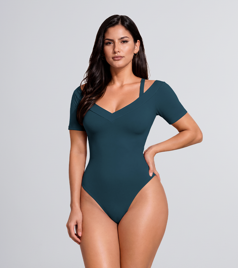 Body Control MNG Con Tiras Verde Botella