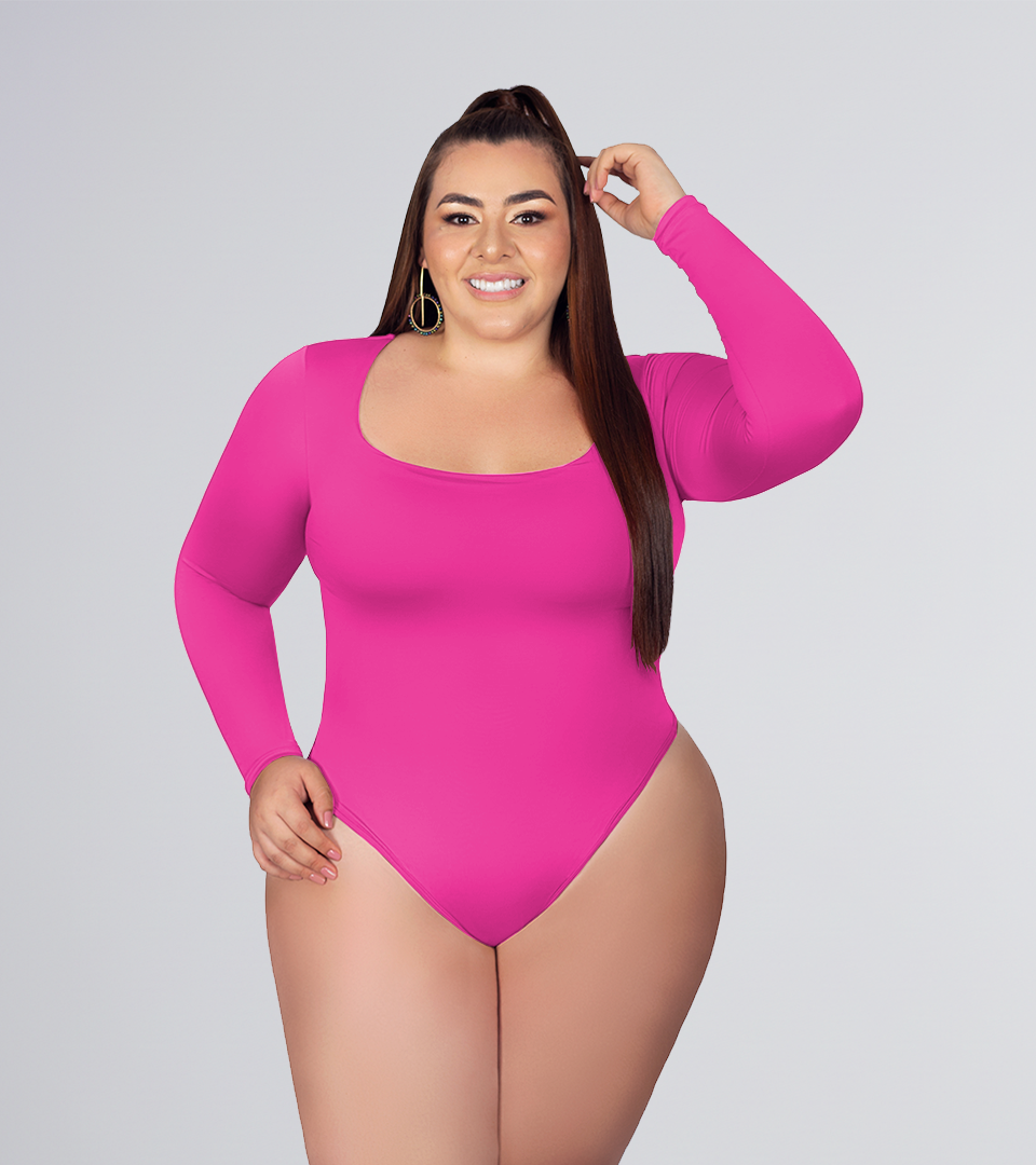 Body Control Básico MNG Larga Magenta⭐ Plus