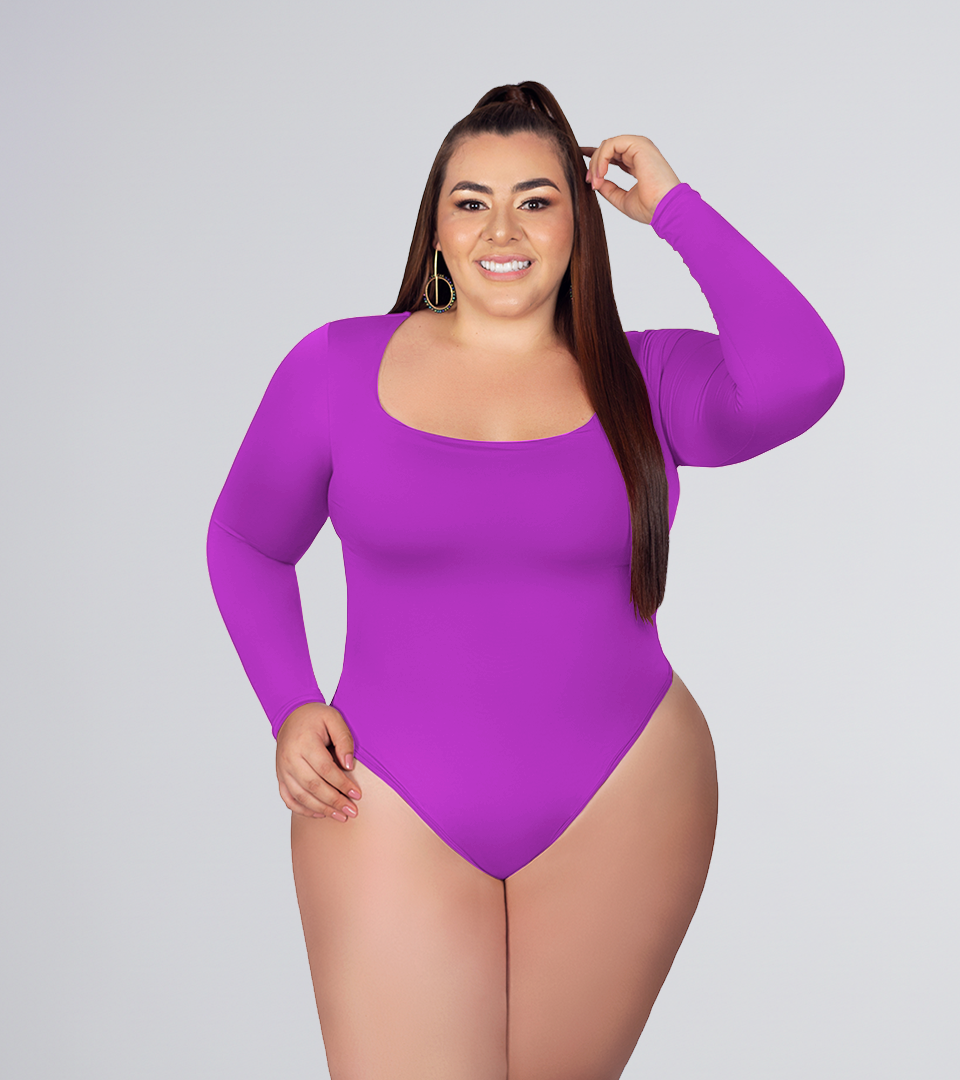 Body Control Básico MNG Larga Violeta ⭐ Plus