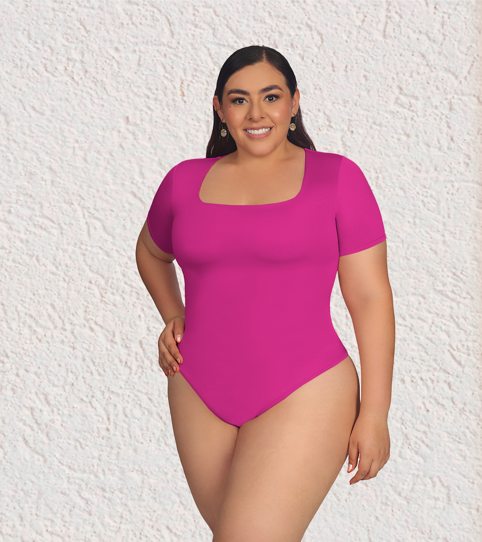 Body Control Escote Cuadrado ⭐ Magenta Plus