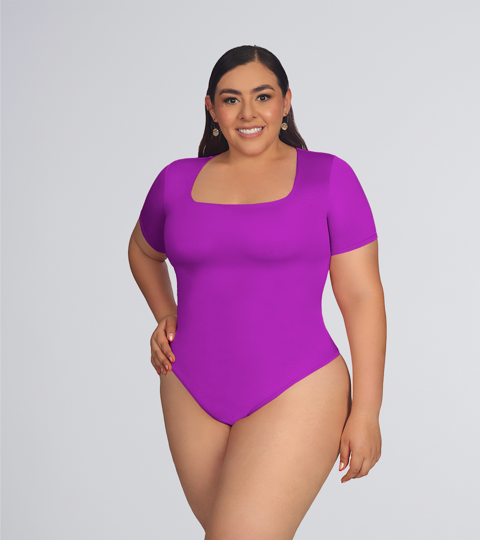 Body Control Escote Cuadrado ⭐ Violeta Plus