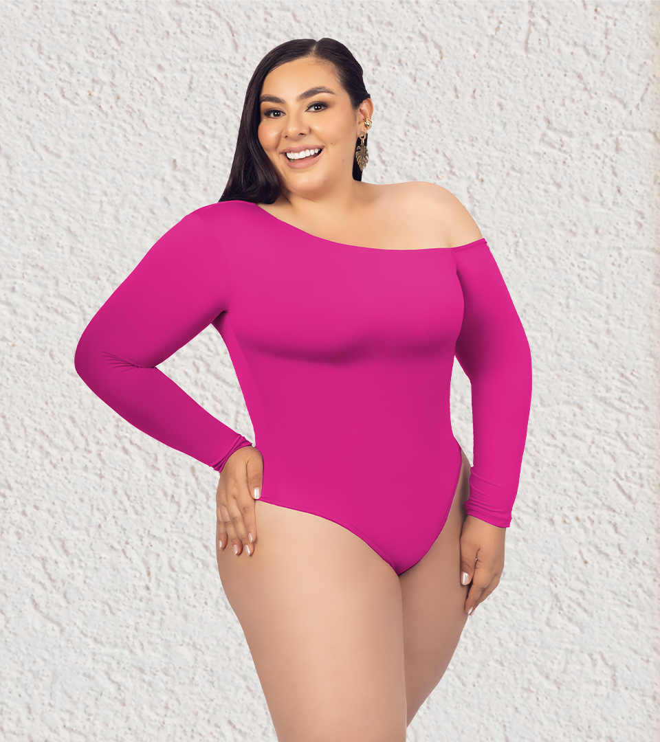Body Control Basico Asimetrico Magenta ⭐ Pluss