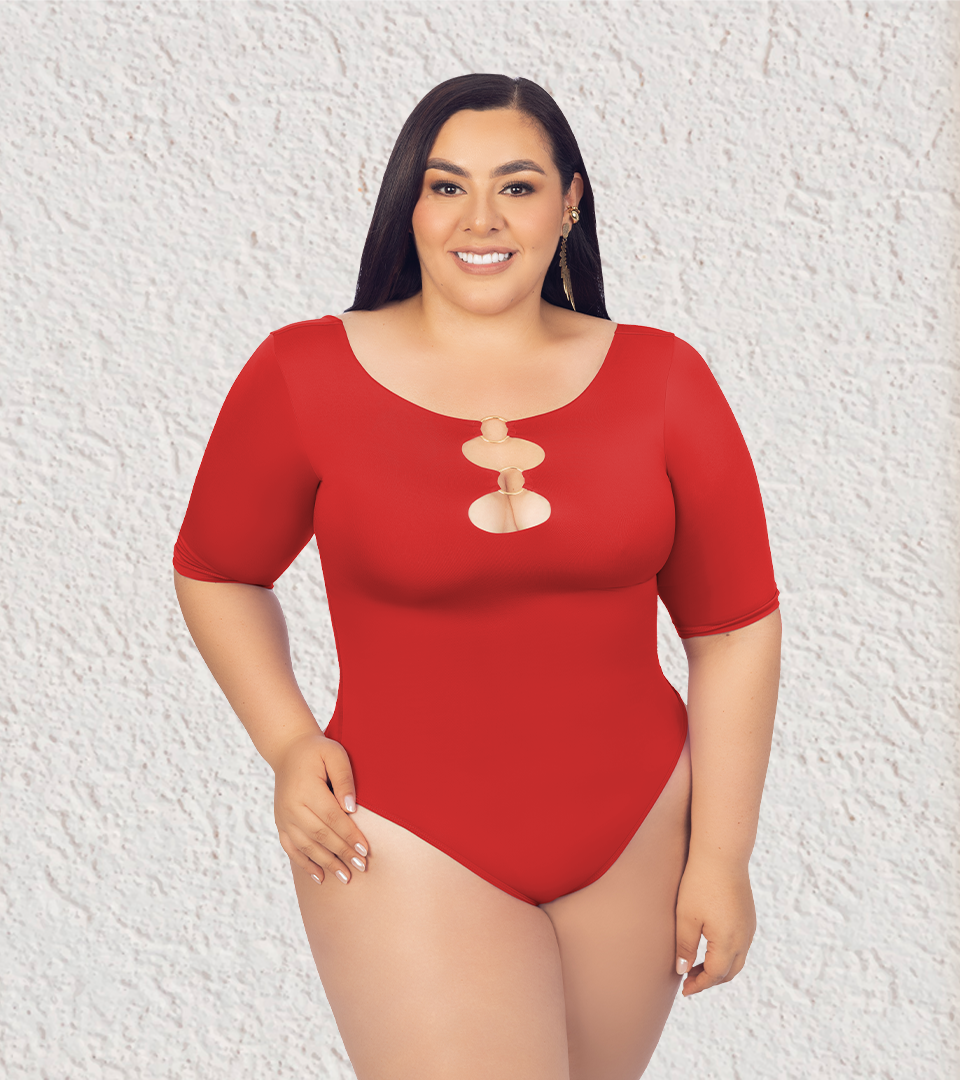 Body Control Manga 3/4 Rojo ⭐ Pluss