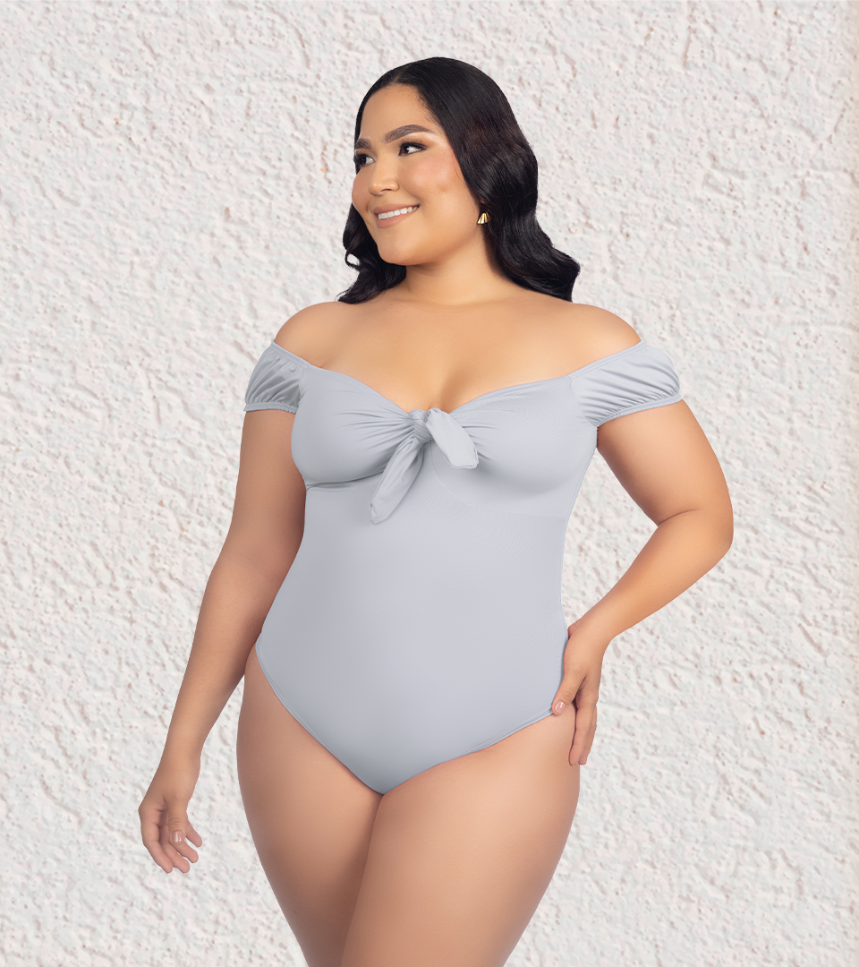 Body Control Campesino Nudo en Copas Gris⭐ Pluss