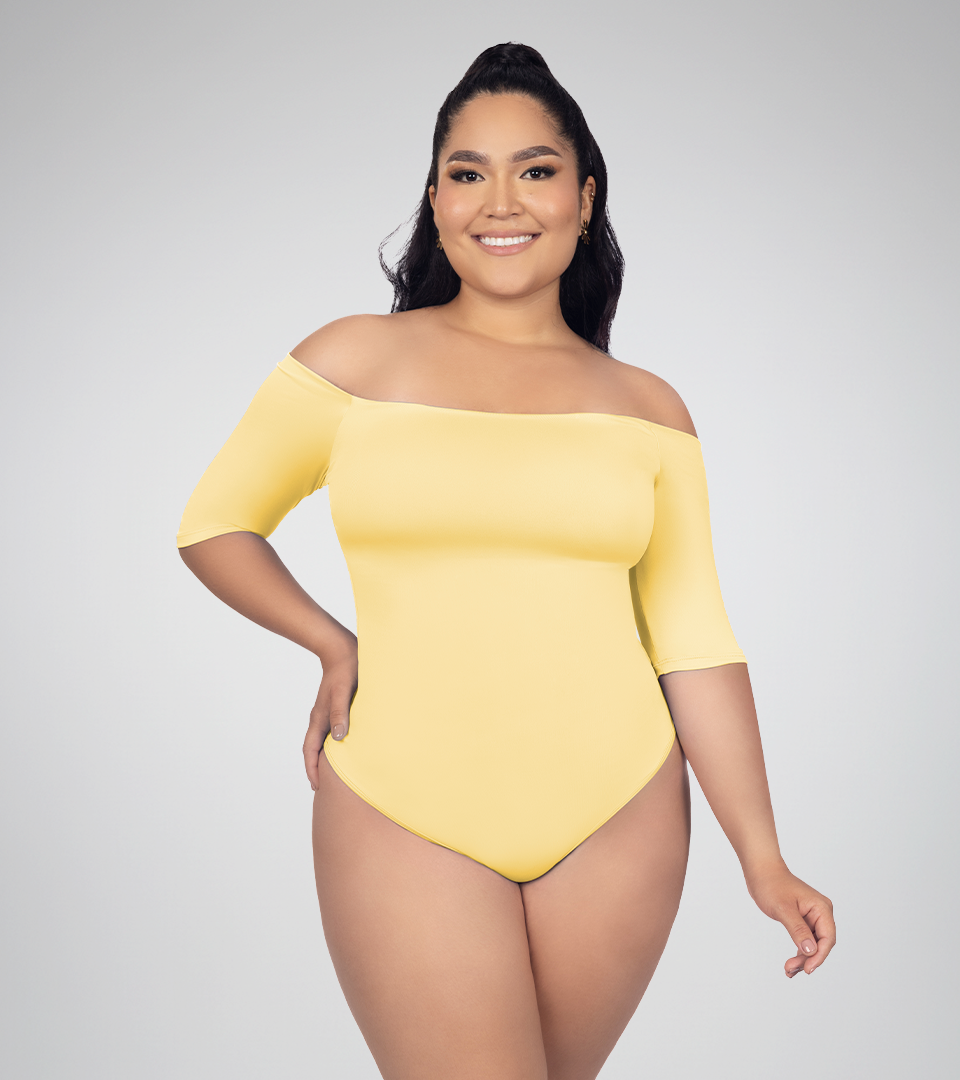 Body Control Bandeja Con Manga 3/4 Banana⭐ Pluss