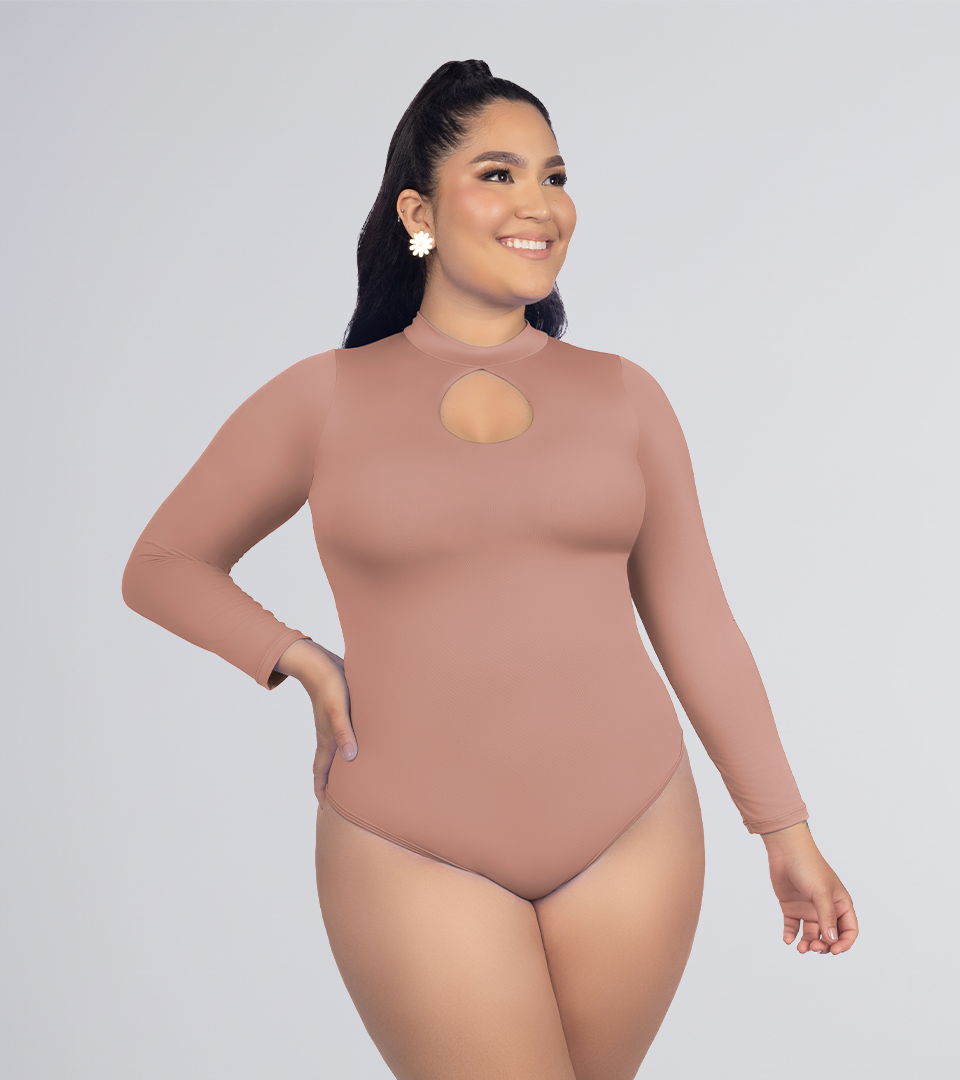 Body Control Cuello Alto Con Gota Moka⭐ Pluss