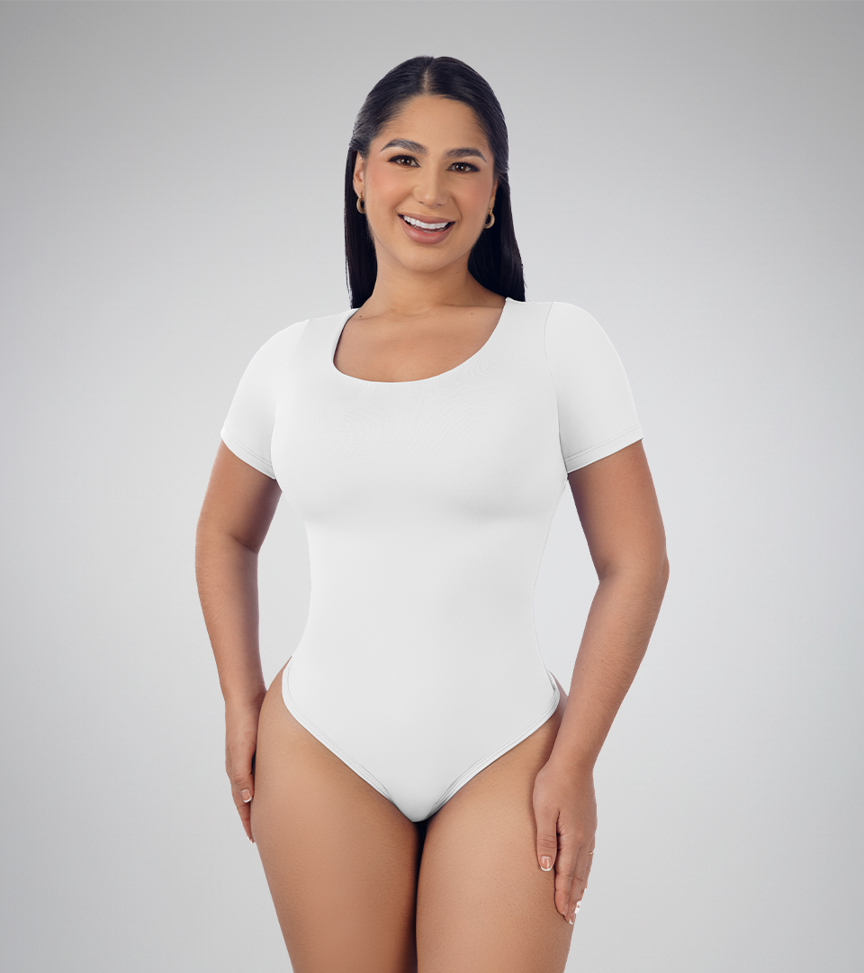 Body Control Basico Cuello Redondo Manga Corta Blanco