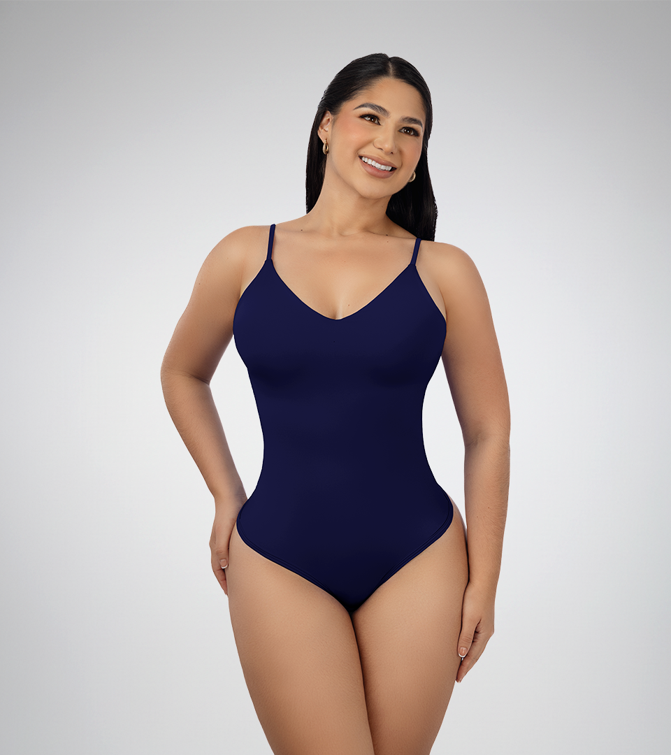 Body Control Basico Triangulo Tiras Azul Navy