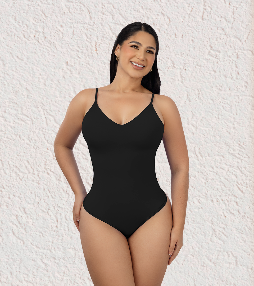 Body Control Basico Triangulo Tiras Negro