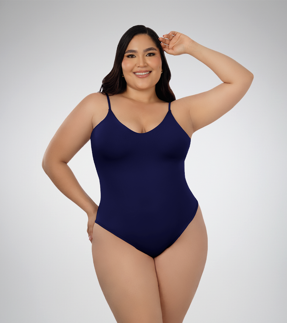 Body Control Basico Triangulo Tiras Azul Navy ⭐ Pluss
