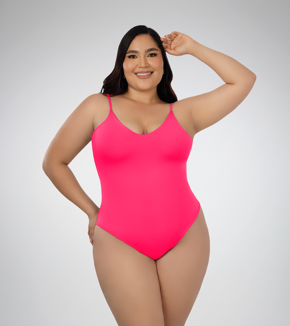 Body Control Basico Triangulo Fucsia Neon ⭐ Pluss