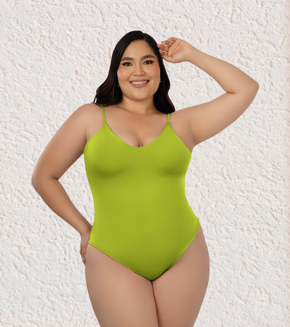 Body Control Basico Triangulo Tiras Verde Oliva ⭐ Pluss