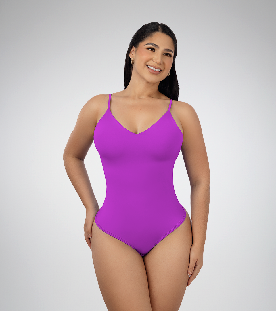 Body Control Basico Triangulo Tiras Violeta