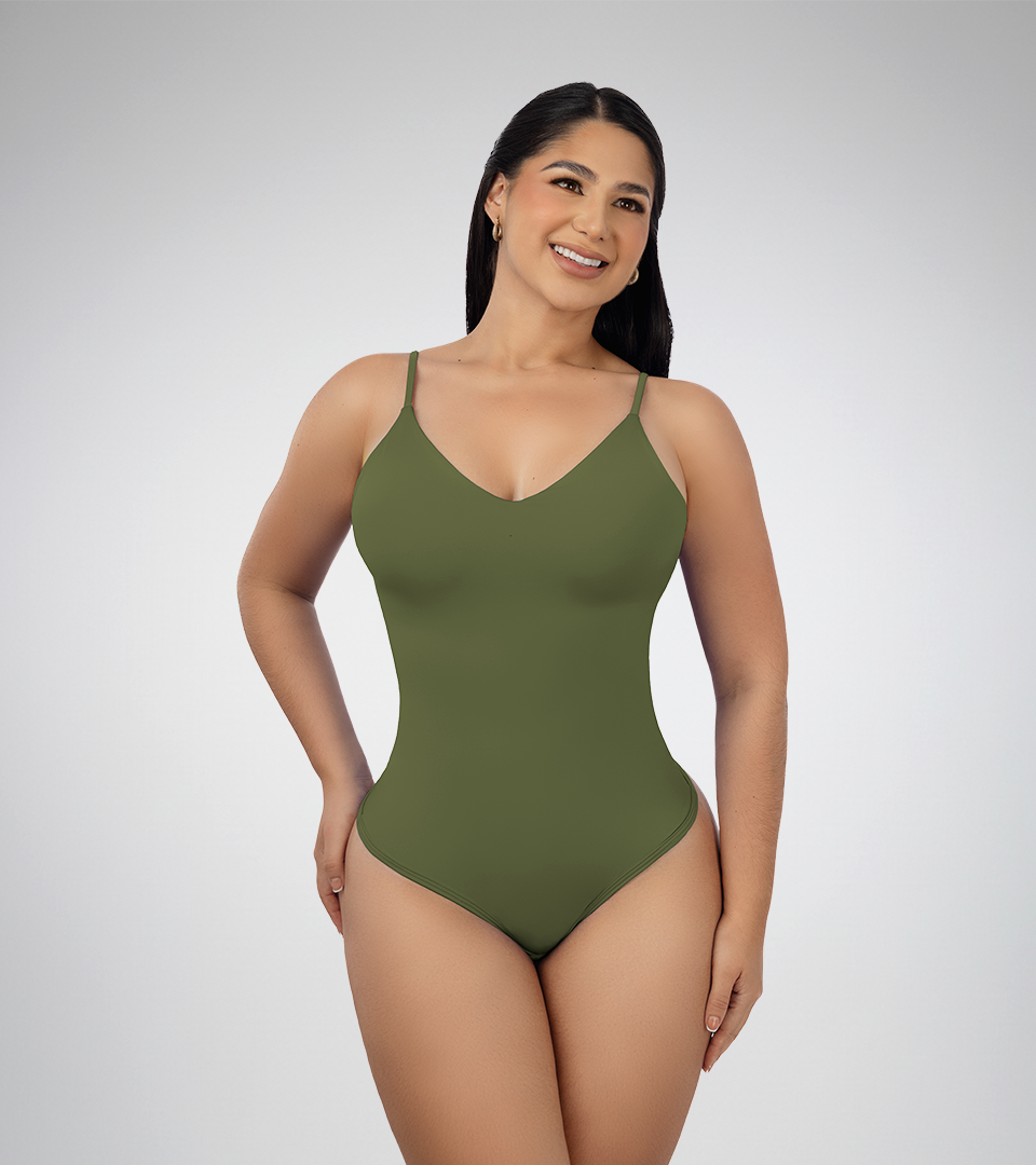 Body Control Basico Triangulo Tiras Verde Militar