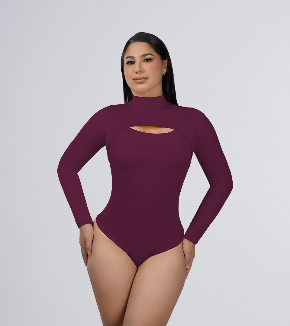 Body Control Manga Larga y Escote Recto Uva