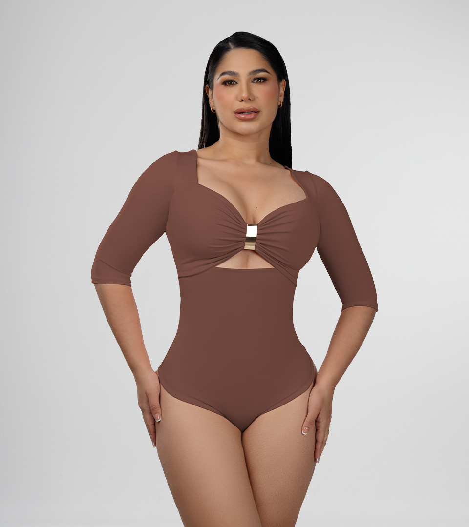 Body Control Manga 3/4 Hebilla Central Marron