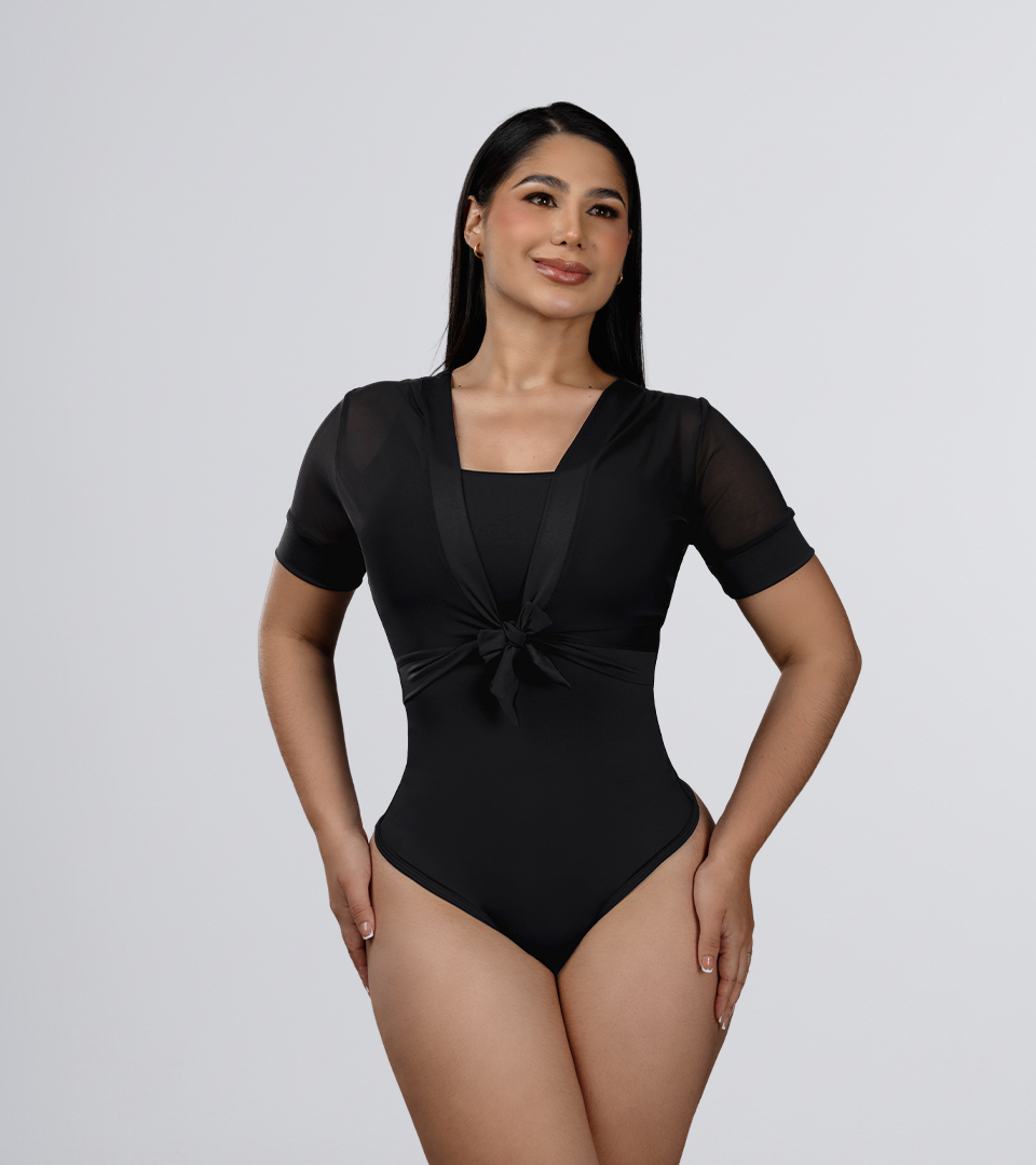 Body Control Sobrepuesto En Maya Con Amarre Negro