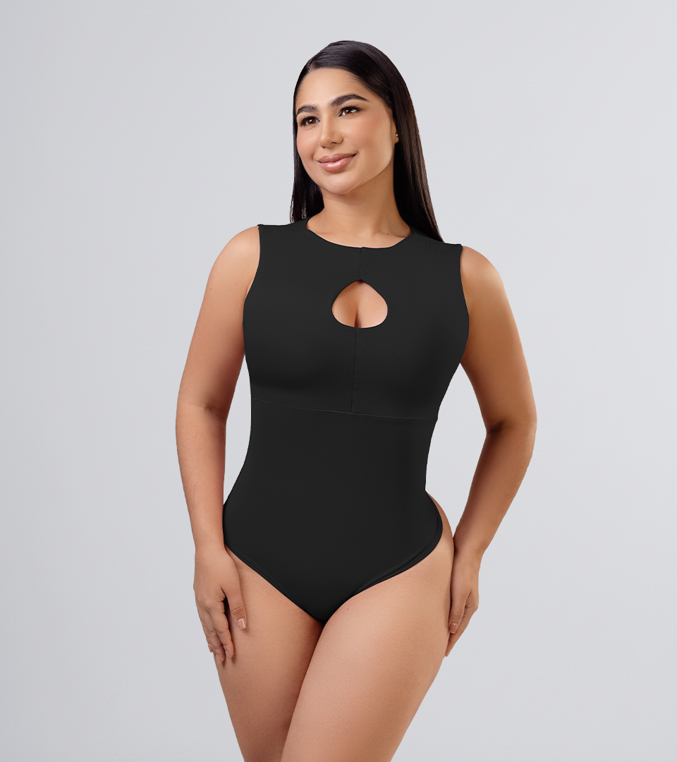 Body Control Escote Frontal Negro