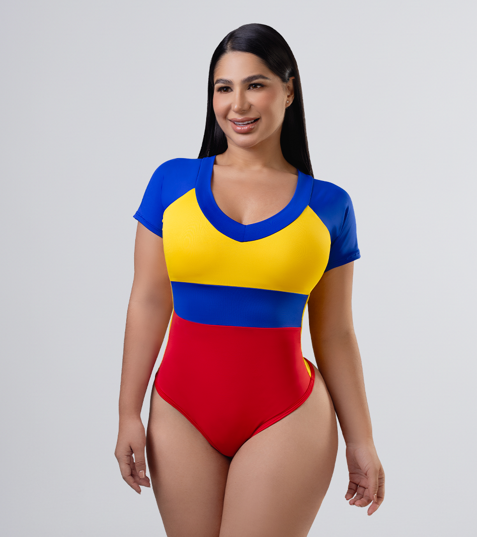 Body Control Tricolor Manga Corta