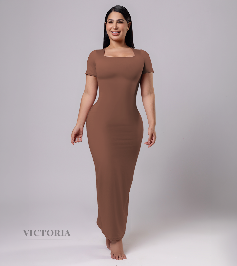 Vestido Control Victoria Marron