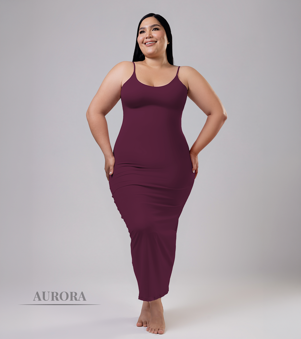 Vestido Control Aurora Uva