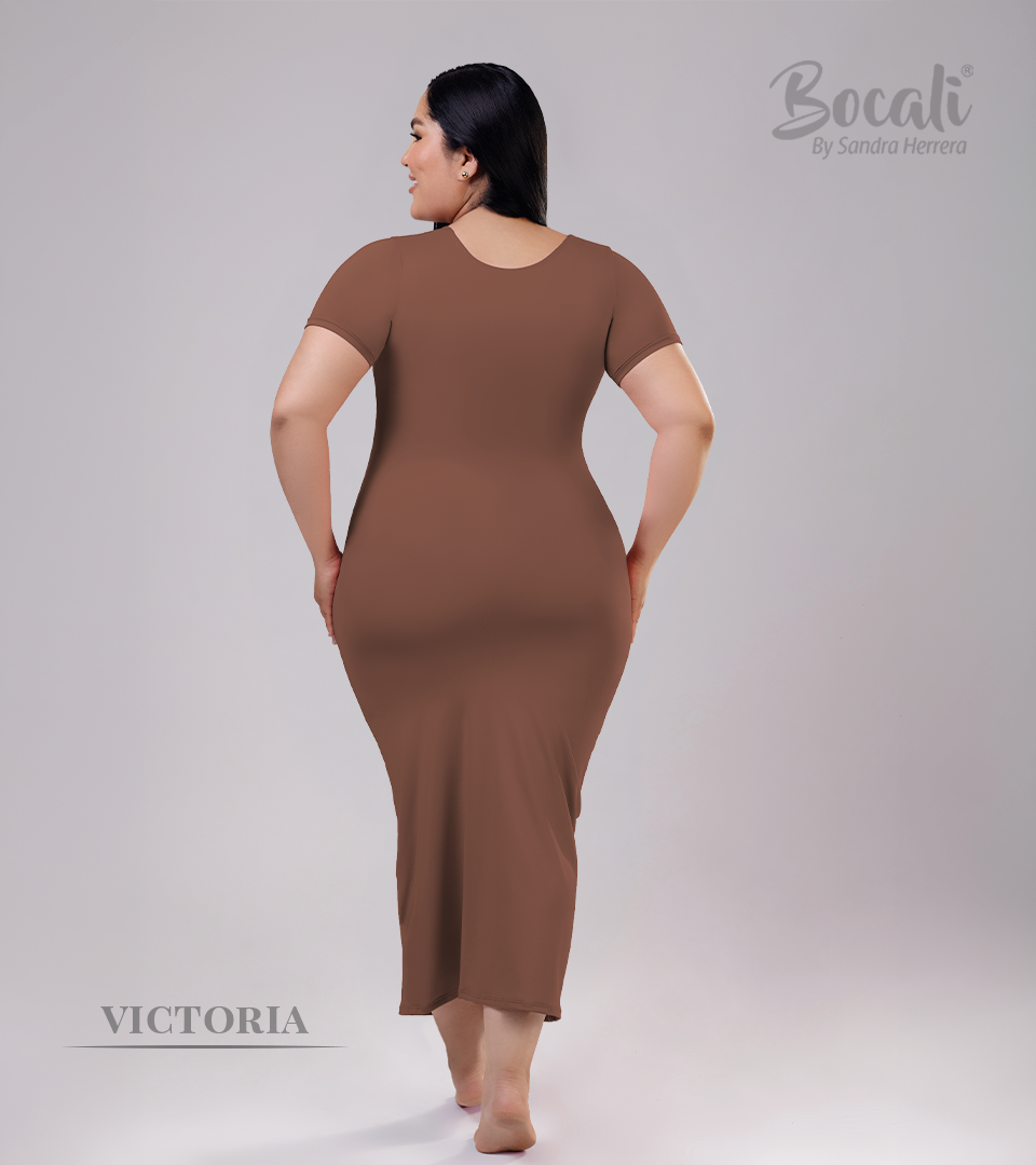 Vestido Control Victoria Marron